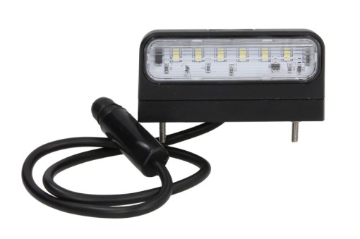 Lumina numar inmatriculare REGPOINT II (LED, 12/24V, 48x45x100mm, lungime cablu: 500mm, conector: ASS3) - Img 1