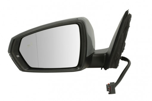 Oglinda exterioara stanga (electric, asferica, cu incalzire, asistent pentru schimbarea benzii, pliere electric, cu indicator) potrivit VW POLO VI AW 09.17-