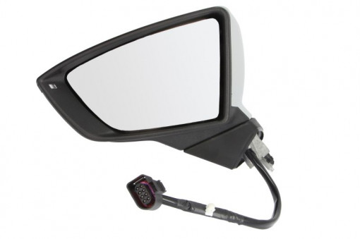 Oglinda laterala Stanga electric, convexa, incalzita, pliabil electric potrivit SEAT IBIZA V, LEON, LEON SC, LEON ST, LEON ST/KOMBI, LEON/HATCHBACK - Img 1