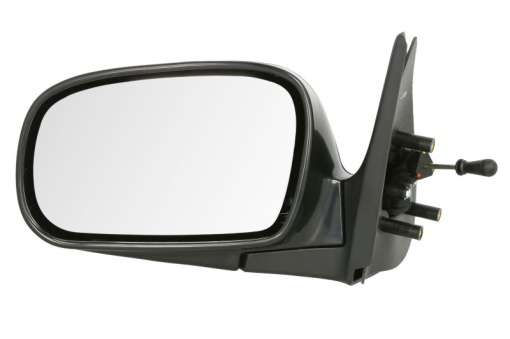 Oglinda laterala Stanga (mecanic, plat, captuseala) potrivit DACIA SANDERO II; DAEWOO CIELO, CIELO LOAD RUNNER, NEXIA -08.97