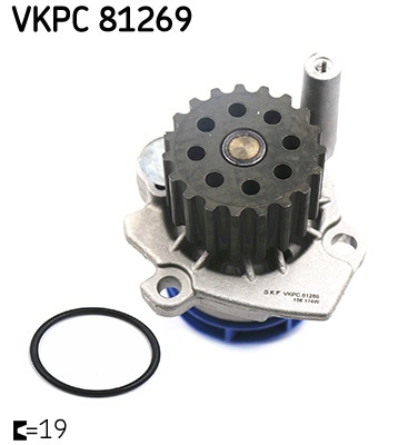 Pompa apa cu garnitura potrivit AUDI A1, A3, A4 ALLROAD B8, A4 B8, A5, A6 C7, Q3, Q5, TT; SEAT ALHAMBRA, ALTEA, ALTEA XL, EXEO, EXEO ST, IBIZA IV, IBIZA IV SC, IBIZA IV ST 1.2D/1.6D/2.0D 05.03-