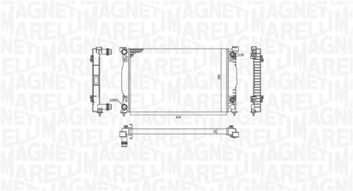 Radiator motor (Automat) potrivit AUDI A4 B7; SEAT EXEO, EXEO ST 1.8-3.2