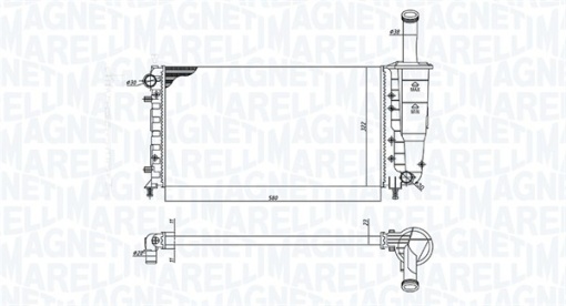 Radiator motor (Manual) potrivit FIAT PUNTO, PUNTO/HATCHBACK 1.2/1.2CNG