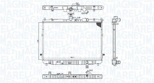 Radiator motor (Manual) potrivit KIA CARENS II 2.0D