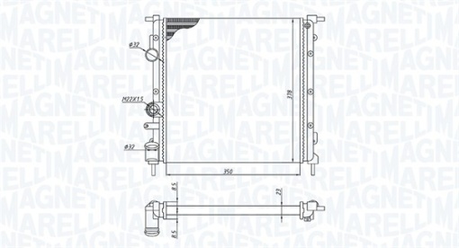 Radiator motor (Manual) potrivit RENAULT CLIO II, CLIO II/HATCHBACK 1.2/1.2LPG