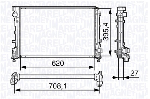 Radiator motor potrivit ABARTH 500 / 595 / 695, 500C / 595C / 695C 1.4