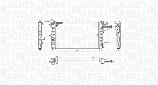 Radiator motor potrivit OPEL VECTRA A 1.4/1.6
