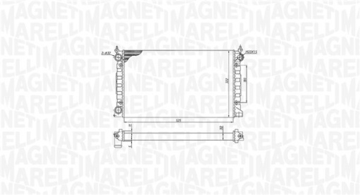Radiator motor Stanga (Manual) potrivit VW GOLF II, PASSAT B3/B4 1.6/1.8