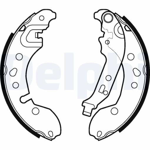 Sabot frana potrivit DACIA SANDERO; RENAULT CLIO II, TWINGO II, TWINGO III; SMART FORTWO 0.9-Electric 09.98-