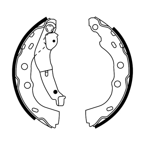 Sabot frana potrivit SUBARU JUSTY II; SUZUKI SWIFT II 1.0/1.3 03.89-12.05