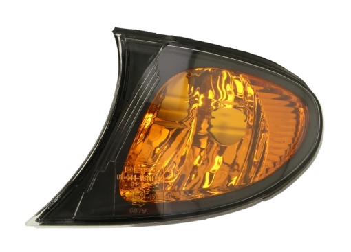 Semnalizator fata Stanga (galben, P21W, rama de sticla neagra) potrivit BMW 3 (E46) 1.6-3.2 12.97-12.07 09.01-03.05 - Img 1