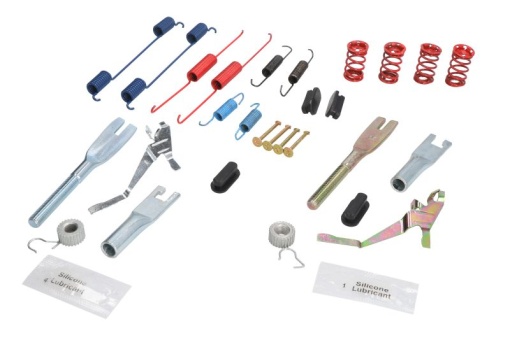 Set accesorii sabot frana (Set complet) potrivit CHRYSLER VOYAGER III, VOYAGER IV; DODGE CARAVAN, GRAND; PLYMOUTH VOYAGER 2.0-3.8 01.95-