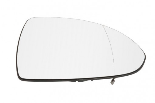 Sticla oglinda exterioara Dreapta (asferica, incalzita, crom) potrivit OPEL CORSA D, CORSA D/HATCHBACK, CORSA E, CORSA E/HATCHBACK 07.06-08.14
