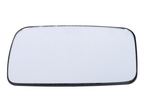 Sticla oglinda exterioara Stanga (plat, crom) potrivit VW GOLF II, JETTA II 08.83-12.92