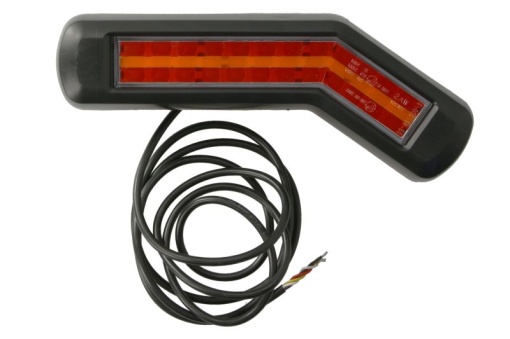 Stop spate dreapta (LED, 12/24V, cu intermitent, cu lumina stop, lumini parcare, fara reflector, indicator dinamic, lungimea cablu : 0,2m, 269x109/62x47,7mm)