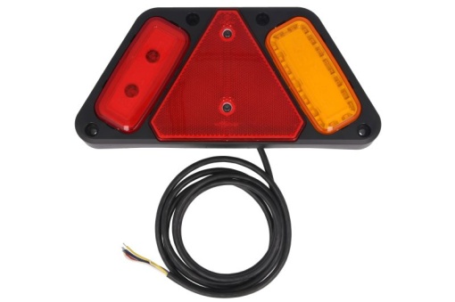 Stop spate dreapta W228 (LED, 12/24V, cu intermitent, cu lumina de ceata, cu lumina stop, lumini parcare, reflector, lungimea cablu : 2m)
