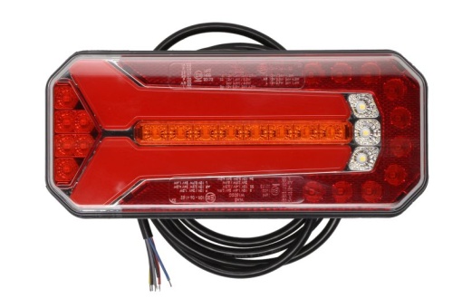 Stop spate stanga/dreapta (LED, 12/24V, cu intermitent, cu lumini ceata, lumina de marșarier, cu stop, lumina de parcare, reflector, indicator dinamic, lungime cablu: 0,2m)