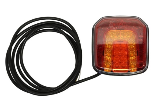 Stop spate stanga/dreapta (LED, 12/24V, cu intermitent, cu stop, lumina de parcare, reflector, lungime cablu: 0,2m, cu un rezistor de sarcină indicator)