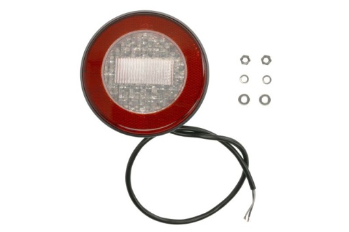 Stop spate stanga/dreapta (LED, 24V, lumina de marșarier, reflector, lungime cablu: 0,5m, fi122mm)