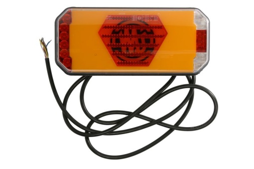 Stop spate stanga (LED, 12/24V, cu intermitent, cu far ceață, lumina de marșarier, cu stop, lumină de parcare, reflector, lungime cablu: 2m)