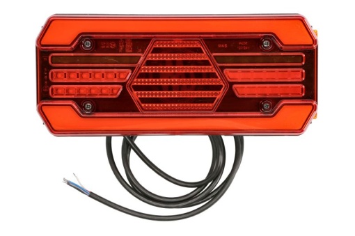 Stop spate stanga (LED, 12/24V, cu intermitent, cu far ceață, lumina de marșarier, cu stop, lumină de parcare, reflector lungime cablu: 2m)