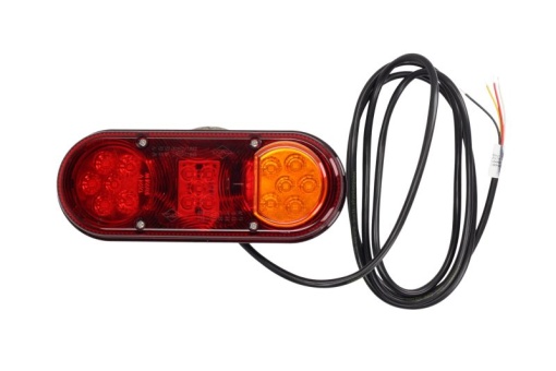 Stop spate stanga (LED, 12/24V, cu intermitent, cu lumina stop, lumini parcare, fara reflector) - Img 1