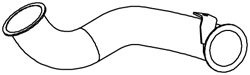 Teava esapament (diametru:109mm) EURO 4 potrivit DAF LF 45 FR103S1/GR165S1/GR184S1 03.06-
