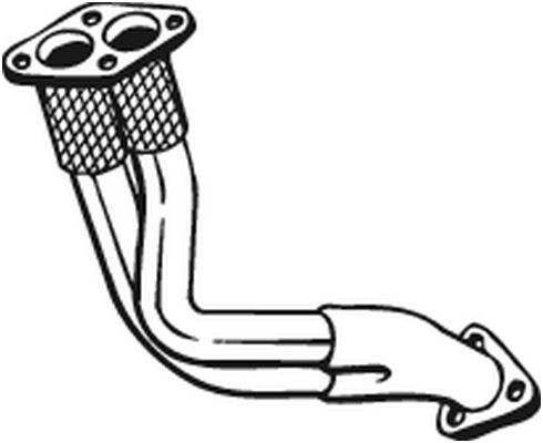 Teava esapament Fata potrivit SEAT ALHAMBRA; VW SHARAN 2.0 09.95-03.10