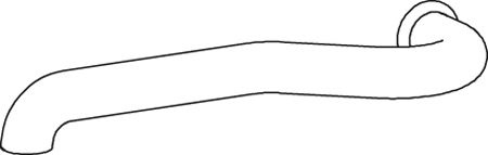 Teava esapament (lungime:1040mm) potrivit RVI MIDLUM DXi5 05.06-