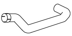 Teava esapament (lungime:580mm) EURO 5 potrivit MAN TGM I D0836LFL63-D0836LFL67 10.05-03.22