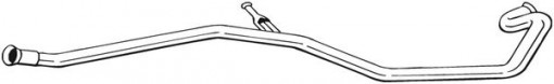 Teava esapament Mijloc potrivit PEUGEOT 206 2.0D 07.02-02.07
