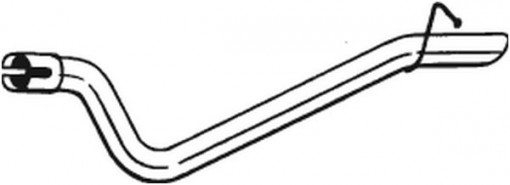 Teava esapament Spate potrivit MERCEDES VITO / MIXTO (W639), VITO (W639) 2.2D-3.7 09.03- - Img 1