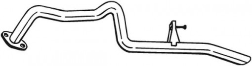 Teava esapament Spate potrivit TOYOTA LAND CRUISER PRADO 3.0D 09.02-12.10