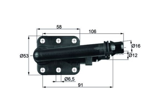 Termostat lichid racire (82°C, in carcasa) potrivit BMW 5 (E60), 5 (E61), 6 (E63), 6 (E64), 7 (E65, E66, E67) 2.0-6.0 07.01-12.10