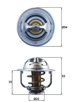 Termostat lichid racire (89°C) potrivit CHEVROLET CRUZE, TRAX; OPEL ASTRA G, ASTRA G CLASSIC, ASTRA G/KOMBI, ASTRA H, ASTRA H CLASSIC, ASTRA H GTC, ASTRA H/KOMBI, ASTRA J 1.7D 02.00-
