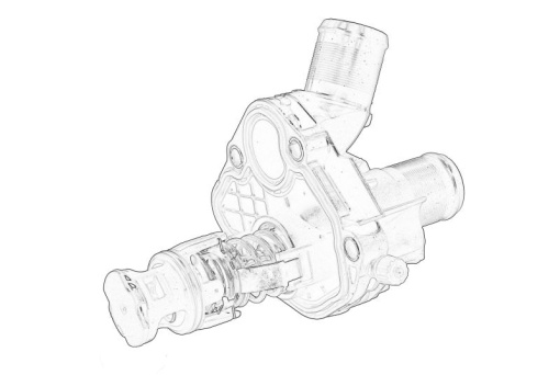 Termostat lichid racire potrivit CITROEN C3 / C3 ORIGIN III, C3 AIRCROSS II; OPEL CORSA F, CORSA F/HATCHBACK, CROSSLAND X, CROSSLAND X / CROSSLAND; PEUGEOT 2008 I, 208 I, 208 II 1.2 07.16-