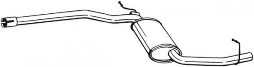 Toba esapament intermediara potrivit AUDI A4 B7 1.9D/2.0D 11.04-06.08