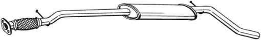 Toba esapament intermediara potrivit FIAT IDEA; LANCIA MUSA 1.4/1.4LPG 12.03-