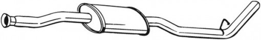 Toba esapament intermediara potrivit NISSAN KUBISTAR; RENAULT KANGOO, KANGOO EXPRESS 1.0/1.2/1.6 06.01-