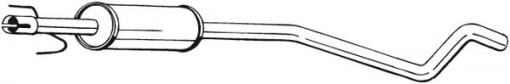 Toba esapament intermediara potrivit OPEL ASTRA G, ASTRA G/KOMBI 1.2 02.98-01.05
