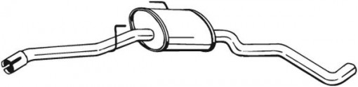 Toba esapament intermediara potrivit OPEL OMEGA B 2.2 09.99-07.03