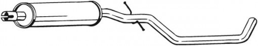 Toba esapament intermediara potrivit VW TOURAN 1.6/1.6LPG 07.03-05.10