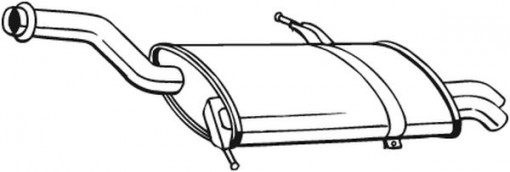 Toba finala esapament potrivit CITROEN C4 GRAND PICASSO I; PEUGEOT 5008, 5008 I 2.0D 10.06-03.17