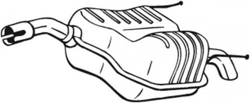 Toba finala esapament potrivit FIAT CROMA; OPEL VECTRA C, VECTRA C GTS 1.8/2.2 04.02-12.11