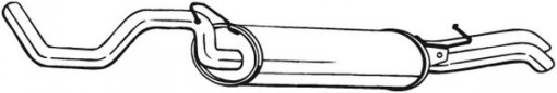 Toba finala esapament potrivit SEAT TOLEDO II; SKODA OCTAVIA I, OCTAVIA I/KOMBI; VW BORA, BORA I, GOLF IV 1.4/1.6/1.9D 02.97-12.10
