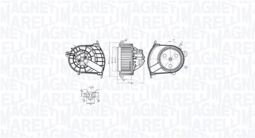 Ventilator habitaclu potrivit MERCEDES CITAN MIXTO (DOUBLE CABIN), CITAN (MPV), CITAN/MINIVAN (W415); NISSAN NV250, NV400; OPEL MOVANO B; RENAULT KANGOO BE BOP, KANGOO EXPRESS, KANGOO II 1.2-Electric 02.08-