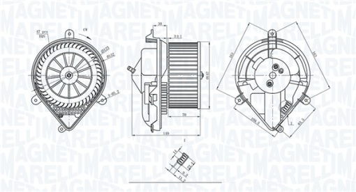 Ventilator habitaclu potrivit PEUGEOT 306, 306/HATCHBACK, 306/KOMBI 1.1-2.0D 04.93-12.02