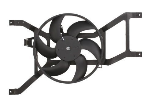 Ventilator radiator (cu carcasa) potrivit DACIA LOGAN, LOGAN EXPRESS, LOGAN MCV, SANDERO; RENAULT LOGAN I, SANDERO/STEPWAY I 1.0ALK-1.6LPG 09.04-