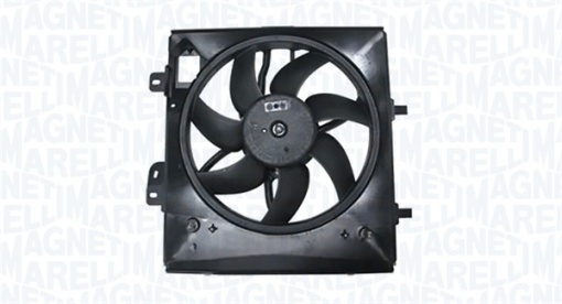 Ventilator radiator (cu carcasa) potrivit DS DS 3; CITROEN C2, C2 ENTERPRISE, C3 / C3 ORIGIN III, C3 AIRCROSS II, C3 I, C3 II, C3 PLURIEL, C4 CACTUS, C-ELYSEE, DS3 1.0-1.6LPG 02.02-