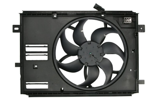 Ventilator radiator (cu carcasa) potrivit DS DS 4 II, DS 7; CITROEN BERLINGO, BERLINGO/MINIVAN, C4 GRAND PICASSO II, C4 PICASSO II, C4 SPACETOURER, C5 AIRCROSS, C5 X, GRAND C4 SPACETOURER 1.2-Electric 02.13-